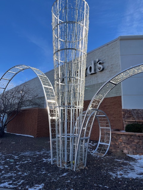 Christmas Ribbon Sculpture