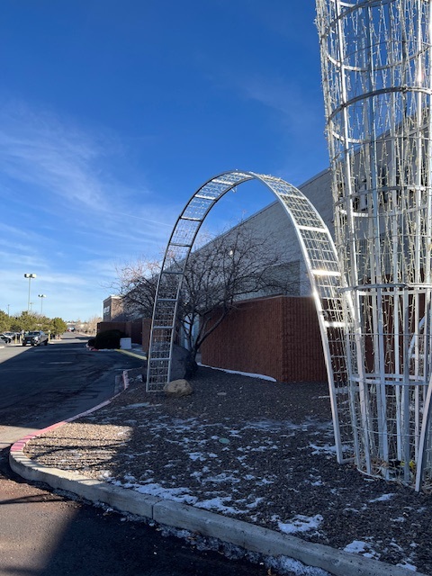 Christmas Ribbon Sculpture